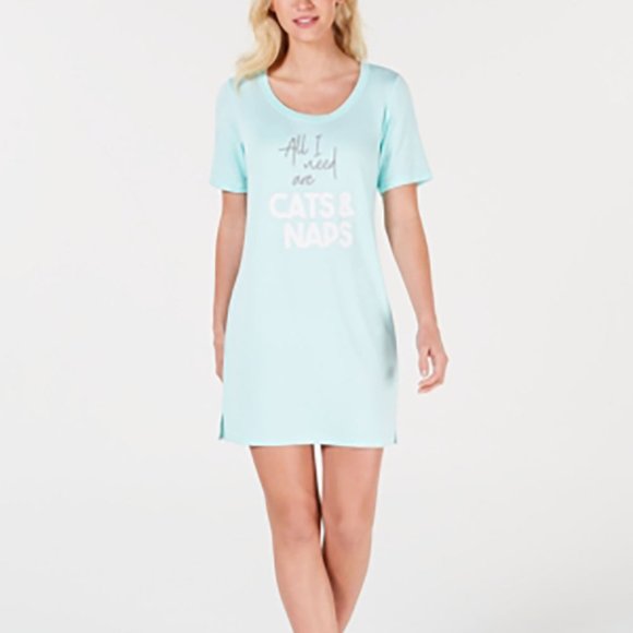 Jenni Other - Jenni Soft Knit Sleepshirt - Cats & Naps